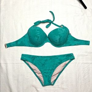 Brand New Shade&Shore Bikini (top 36DD bottom Lg)